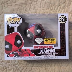 Funko Deadpool Diamond Collection Red & Black Glitter Pop! Figure